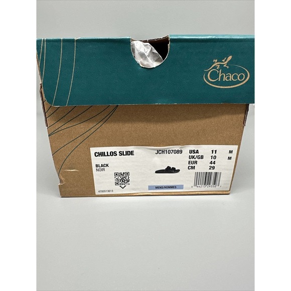 Chaco Chillos Slide Black/Black Comfort Sandal JCH107089 Men's US Sz 11 - Picture 6 of 7